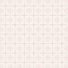 a white and pink wallpaper with an intricate design