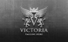 Victoria Letter V Pro Logo Template #313623 - TemplateMonster Pro Logo, Ad Logo, Letter V, Cmyk Color, Psd Files, Vintage Logo, Creative Market