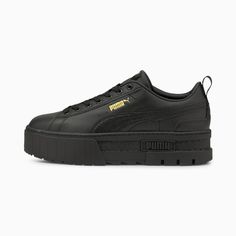 Mayze Classic Women's Sneakers | PUMA Puma Women Shoes, Athletic Chic, Running With Stroller, Basket Noir, Streetwear Shoes, Sneaker Sale, Sneakers Puma, Black Puma, Low Boots