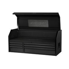 Heavy-Duty 52 in. W 6-Drawer, Deep Tool Chest in Matte Black Black Husky, Blue Drawers, Chest Cabinet, Mobile Workbench, Black Gold Jewelry, Tool Boxes, Tool Chest, Drawer Liner, Soft Close Drawers