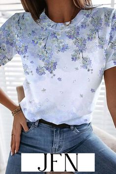 Get Exclusive 20% Off Now! CODE: GG20. Buy smart and save big with our limited-time women's clothing promotions. Shop now for timeless Grace and glamour. Loose Skirt, Flower Print Shirt, Laundry Guide, Shirts Women Fashion, Vintage T Shirts, Code Number, Rock Design, Vintage Casual, Loose Tops