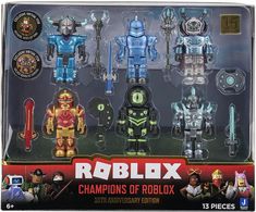 the roblox toys are in their packaging