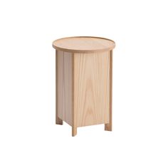 a small wooden table with no legs