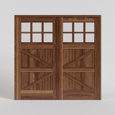 Lancaster British Brace Carriage Door in Walnut Barn Door Floor Guide, Carriage House Garage Doors, Garage Door House, Carriage Garage Doors, Custom Exterior Doors, Pocket Door Frame, Sliding Cabinet Doors, Carriage House Garage, Modern Sliding Barn Door