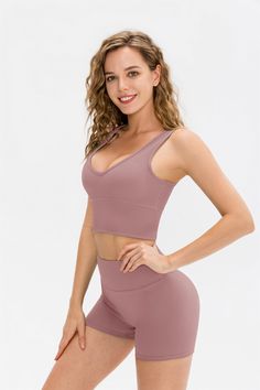 75% Nylon. 25% Spandex Cropped Tank Top-Front and Back Wearable Designs with wide straps over the shoulders Moisture absorption Crisp and stylish Wear resistant Breathable Perfect for both sports activities and daily life Wearables Design, Strapless Bandeau, Yoga Set, Black Khakis, Sports Activities, Plus Size Swimwear, Sports Leggings, Wide Straps, Cropped Tank Top