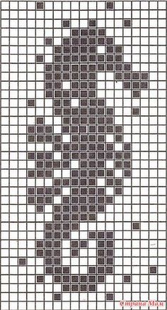 a cross stitch pattern with squares on it