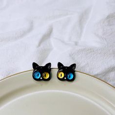 💐Funny Cat Monster Ring Earrings Set💝 – uber7 Trendy Cat Design Jewelry Gift, Trendy Cat Design Jewelry For Gift, Cute Cat Design Round Jewelry, Cute Round Cat Design Jewelry, Cute Cat Design Jewelry, Trendy Black Jewelry With Cat Design, Trendy Cat Ears Earrings As Gift, Trendy Cat Ears Earrings For Gift, Trendy Jewelry With Cat Ears For Gift