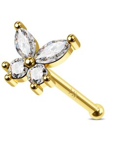 PRICES MAY VARY. STYLE:One package contains one piece 14K Gold butterfly nose ring. GAUGE:20G=0.8mm,Length 6mm (1/4”) MATERIAL:14K Solid Gold, Lead,Nickel Free, Good for the Sensitive Skin. DESIGN:This nose ring is design of butterfly,Elegant & Exquisite,Attract More Charming Look on You!Packaged in a Beautiful Jewelry Box. Suitable for Women.Best Gift for Your friends,Wife,Mother and Friends on valentine’s day,Mother's Day,anniversary, birthday and so on.The 14K Gold Nose Rings for Women You De Women Nose Piercing, Butterfly Nose Ring, L Shaped Nose Ring, Nose Studs, Nose Piercing Jewelry, Gold Nose Rings, Skin Design, Body Jewelry Piercing, Nose Rings