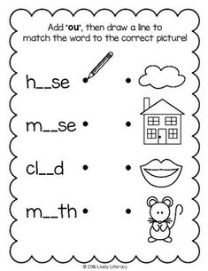 a worksheet with words and pictures on it