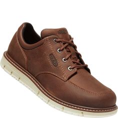 1026788 KEEN Utility Men's San Jose Oxford Work Shoes - Gingerbread Work Shoe, Board Meeting, Electric Shock, Kids Branding, Work Shoes, Left And Right, Water Repellent, San Jose, Gingerbread