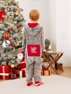 Enhance family bonding with these cozy Candy Cane Cutie matching outfits for the whole family. Perfect for a Christmas pajama party or a family photoshoot, these sleepwear sets are sure to leave you with treasured memories. * Please add each size separately to your shopping cart. * Piece of product: 1 set of pajamas, or 1 romper, or 1 pet bandana for each size. * For children's safety, pajamas should be snug-fitting or flame-resistant. These kids' and babies' pajamas are flame-resistant. * To en Onesies Pajamas, Candy Cane Pattern, Christmas Pajama Party, Candy Cane Cutie, Matching Christmas Outfits, Pajamas Matching, Onesie Pajamas, Matching Family Pajamas, Family Bonding