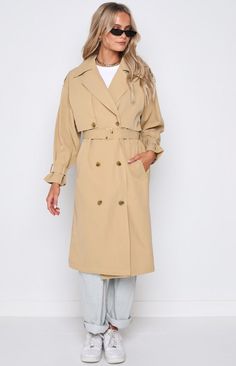 Beige Trench Coat

The trench coat of your literal dreams for those cooler months! Take any outfit to a totally chic level in this perfect overlay piece!



Long sleeves

Buttons down centre front

Front pockets

Waist belt with buckle

Adjustable cuffs with buckle

Midi length Summer Bottoms, Belt With Buckle, Beige Trench Coat, Prom Midi Dress, Summer Playsuit, Beginning Boutique, Sweater Crop, Strapless Tops, Crop Top Sweater