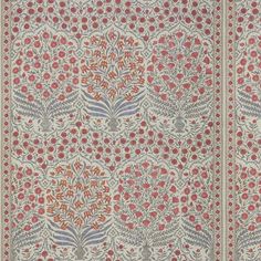 Lee Jofa SAMEERA RED/BLUE Fabric Lee Jofa Indian Zag Wallpaper, Lee Jofa Sameera Fabric, Lee Jofa Chinese Peony, Lee Jofa Indian Zag Fabric, Lee Jofa Fabric Green, Lee Jofa Fabric, Fabric Houses, Cheap Decor, Fabric Wallpaper