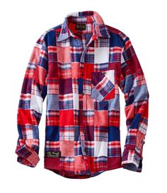 Fitted Flannel Shirt - Red Buffalo