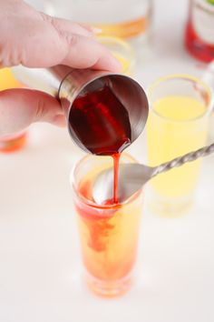 Pineapple Upside Down Cake Shot Recipe Pineapple Upside Down Cake Shot Recipe, Cake Shots, Boozy Drinks, Pineapple Upside, Pineapple Upside Down Cake, Pineapple Upside Down, Shot Recipes