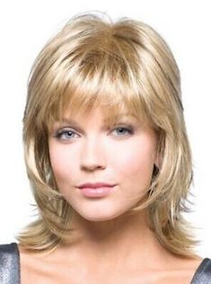 Bailey | Rene of Paris wigs | Classic Cap | You Choose Color | eBay Layers With Wispy Bangs, Bangs Medium Length Hair, Bangs Medium Length, Rene Of Paris Wigs, Feathered Layers, Short Shag Hairstyles, African American Wigs, Shag Hairstyles, Wig Stand