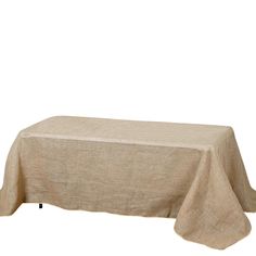 a linen tablecloth on a white background