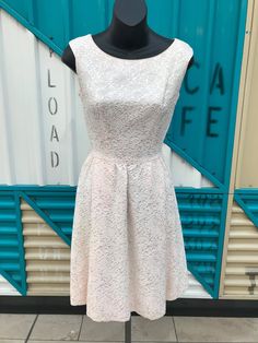 "Darling 1950s \"L'aiglon\" Pale Pink & Cream Brocade  Dress. Fitted Bodice, Ballerina Neckline, Pleated/gathered Skirt. Original metal \"Swift\" zipper at back of garment.  Measurements: Bust: 34\" Waist: 26/27\" Hips: 42\" Length: 38\" Condition: Very good.  Reguires cleaning  Condition reflected in price." Pink Brocade, 1960s Dresses, White Silk Dress, Brocade Dresses, Rose Pale, Taffeta Dress, Dress Fitted, Silk Taffeta, Under Dress