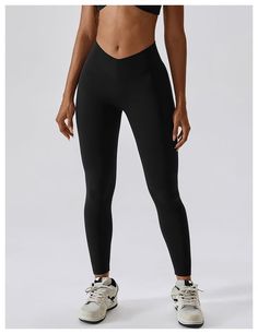 Butt Lifting V Waist Cut Leggings - Black | Moon Wood Black High-cut Leg Bottoms For Sports, Black High-cut Leg Sports Bottoms, Sporty Black High-cut Leg Pants, High Stretch Black Pants, Versatile Black Elastane Tights, Micro-elastic High Waist Black Leggings, Black Micro-elastic High Waist Leggings, Black Compression Leggings In Elastane, Black Compression Elastane Leggings