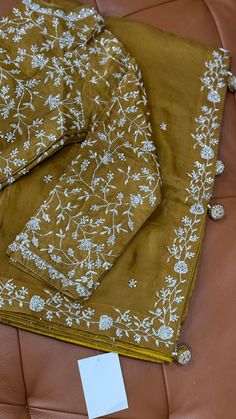 Mustard Soft Organza with full sleeve Blouse Full Sleeve Blouse, Organza Saree, May 2024, Saree Collection, Full Sleeve, Blouse Designs, Mustard, Sleeve Blouse, Saree