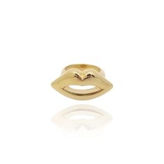 Gold Lips Shape Ring Lips Ring, Kiss Design, Lips Shape, Lips Design, Graduation Jewelry, Gold Lips, Best Friend Jewelry, Bridesmaid Gifts Jewelry, Lip Shapes