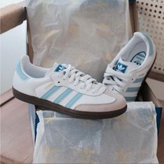 New In Box Big Kids Size + 1.5= Womens Size Adidas Originals Shoes, Shoes Adidas, Adidas Samba, Samba, Big Kids, Adidas Originals, Color Blue, Adidas, Sneakers