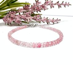 Pink Tourmaline Beaded Bracelet, Burmese Tourmaline Bracelet Women, October Birthstone Rare Gem Bead Necklace, Faceted Ombre Gemstone Choker - Etsy Pink Faceted Rondelle Beaded Bracelets, Pink Faceted Rondelle Beads Bracelet, Pink Rondelle Bracelet With Faceted Beads, Pink Rondelle Bracelets With Faceted Beads, Pink Rondelle Gemstone Beads Bracelets, Pink Rondelle Beaded Bracelets As Gift, Pink Rondelle Beaded Bracelets For Gifts, Pink Tourmaline Beaded Bracelets With Gemstones, Pink Tourmaline Gemstone Beaded Bracelets