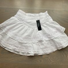 Women’s Lulu’s White Mini Skirt, Size Xs, White, Brand New Coquette Skirts, Mini White Skirt, Coquette Skirt, White Miniskirt, Short White Skirt, Mexican Outfits, High Waisted Plaid Skirt, Ruffle Wrap Skirt, Lulu Skirt