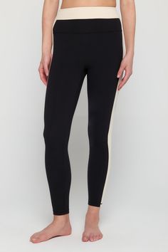 Meet your wear-everywhere leggings. Pair them with a cozy sweater, oversized tee, or with the cutest matching Aurora workout bra. Anyway you spin it, these sculpting, moisture-wicking wonders are the ready for the occasion. Squat-proof and lifting ready Ultra-flattering, sculpted compression Comfort-driven flatlock seams Breathable and moisture-wicking Contrasting colorblock design | Leighton Colorblock Legging in Black Stretch Color Block Sportswear Activewear, Color Block Stretch Sportswear Activewear, Sporty Color Block Leggings For Training, Sporty Compression Activewear With Color Block, High Stretch Color Block Leggings For Athleisure, Sporty Color Block Leggings For Yoga, Sporty Color Block Leggings For Gym, Sporty Black Leggings For Loungewear, Sporty Color Block Gym Leggings