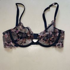 This Is A New With Tags Victoria’s Secret Very Sexy Unlined Low-Cut Demi Bralette. Also This Bralette Is A Pretty Shimmer Floral Pattern That Is See Through And Embroidered. This Bralette Also Has Adjustable Straps. Party Push-up Partially Lined Bra, Party Push-up Bra Partially Lined, Party Bra With Boning And Underwire, Party Underwire Bra With Lined Body, Victoria's Secret Partially Lined Bra For Night Out, Sheer Underwire Bra For Night Out, Sheer Fitted Bra For Party, Party Sheer Fitted Bra, Victoria's Secret Underwire Bra Partially Lined