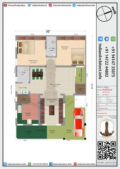 the floor plan for an apartment with three bedroom and two bathrooms