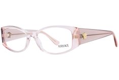 Versace Clothes, White Glasses, Name Style, Versace Glasses, Versace Pink, Pink Glasses, Versace Accessories, Stylish Glasses, Sunglasses & Glasses