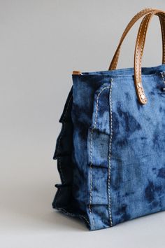 Denim handbag, Ruffle handbag Grand Blue, Denim Handbag, Denim Shoulder Bag, Wedding Bags, Denim Handbags, Denim Shoulder Bags, Wedding Bag, Denim Bag, Bags Purses