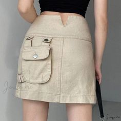 Stylish Skirt with Pockets for Everyday Wear and Tear Comfortable Skirts, High Rise Skirt, Chic Skirts, Stylish Skirts, Wrap Around Skirt, Work Skirts, Skirt With Pockets, Skirts With Pockets, Types Of Skirts