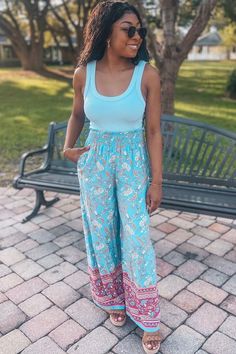 Wide Leg Print Pants | Sophie & Trey Cute Trendy Dresses, Printed Wide Leg Pants, Online Clothing Boutiques, Print Pants, Dress Store, Spring Wardrobe, Spring Looks, Shopping Spree, Printed Pants