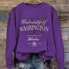 Unisex Sweatshirt - Materials: 50% Combed Ringspun Cotton 50% Polyester; Light Fabric (4.3 Oz/Yd (146 G/M)); Runs Bigger Than Usual - Size: Available In S, M, L, Xl, 2xl - Fast Shipping: Printed And Shipped Directly From Usa. - Great Gift Ideas: Buy It Now And Make It A Great Gift For Yourself Or Your Beloved Ones On Birthday, Halloween, Christmas, New Year, Father's Day, Mother's Day, Anniversary Day, Valentine... Collegiate Letter Print Tops For Fall, Fall Campus Tops With Text Print, Text Print Top For Campus In Fall, Text Print Tops For Campus In Fall, Cotton Tops For Campus In Fall, Cotton Tops For Campus Wear In Fall, Collegiate Purple Tops With Letter Print, College Style Long Sleeve T-shirt With Letter Print, Purple Winter College Tops