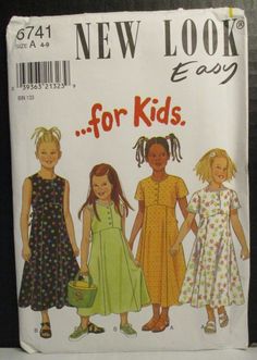 children's dress patterns from the new look easy book