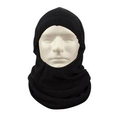 This polar fleece balaclava will keep your warm while wicking away perspiration. Great to wear in extreme cold conditions under your helmet or inside your parka hood. It has an adjustable drawstring with cord lock. This balaclava is extra long to cover your neck and shoulders. Size: One Size.  Color: Black.  Gender: female.  Age Group: adult. Fleece Lined Full Face Balaclava For Outdoor Activities, Full Face Balaclava With Fleece Lining For Outdoor Activities, Protective Windproof Balaclava For Outdoor, Functional Winter Balaclava For Protection, Windproof Functional Balaclava For Cold Weather, Warm Functional Balaclava For Winter Sports, Functional Breathable Balaclava For Cold Weather, Fleece-lined Balaclava For Outdoor, Warm Functional Balaclava For Outdoor