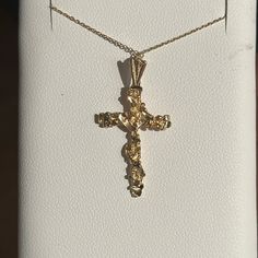 14 Karat Gold Cross With Chain 20 Inches Only Reasonable Offers Please Beautiful Condition Definitely Not Sold From Melt. Cross Gold Necklace, Cross Necklaces, Christmas Board, Gold Cross Necklace, Gold Cross, Womens Jewelry Necklace, Cross Necklace, Gold Necklace, Jewelry Necklaces