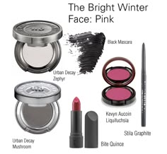 via Cate Linden Chromatics Winter Make Up Looks, Oval Hairstyle, Bright Winter Makeup, Winter Celebrities, Winter Make Up, Winter Palette, Clear Winter