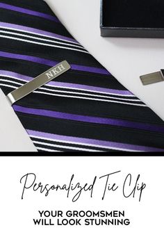 Tie Clip, Groomsmen Tie Clip, Custom Tie Clip, Tie Clip for Groom, Tie Clip Personalize, Tie Clip Custom, Engraved Tie Clip Groomsmen Tie Clip, Custom Tie Clip, Groomsmen Ties, Groom Groomsmen, Custom Ties, The Guys, Tie Bar