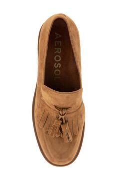 Crafted with Core Comfort technology, this fringe loafer with an exaggerated heel features a flexible sole and cushioned footbed. Leather upper/synthetic lining and sole Imported What A Girl Wants, Loafer Women, Loafers For Women, Nordstrom Rack, Leather Upper, Loafers, Nordstrom, Size 6, Technology