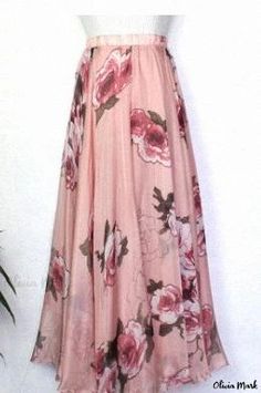 Olivia Mark - Sophisticated High-Waisted Maxi Skirt with Semi-Sheer Design Work Suits For Women, Job Clothes, High Waisted Maxi Skirt, Floor Length Skirt, Half Skirt, Adjustable Waistband, In Bloom, A Rose, Long Maxi Dress