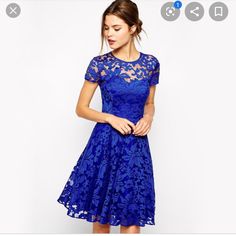 Nwt Amoluv Blue Lace Dress Condition Is Brand New With Tags Or In Original Packaging. Please See Photos For More Details. Photos Are Part Of The Description. Ships Quickly!! Bundle Deals Available!! Bundle, Bundle, Bundle!! Thank You For Checking Out My Closet Happy Poshing Cheap Lace Dress, Homemade Dress, Short Sleeve Lace Dress, Royal Blue Lace, Lace Skater Dress, Overlay Dress, Lace Blue Dress, Floral Lace Dress, Slim Dresses