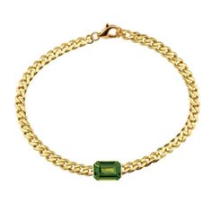 Welcome to our exclusive SW Cuban Chain Jewelry Collection, where luxury meets vibrant elegance. Each piece in this collection is a testament to exceptional craftsmanship and the beauty of colored gemstones, meticulously designed to elevate your style and make a statement. Green Chain Bracelet Jewelry, Luxury Green Chain Jewelry, Luxury Gold Jewelry With Peridot, Elegant Green Chain Bracelet, Luxury Gold Peridot Jewelry, Luxury Gold Bracelets With Emerald, Elegant Gold-tone Cuban Link Bracelet, Gold-tone Tarnish Resistant Cuban Link Bracelet, Yellow Gold-plated Cuban Link Bracelet