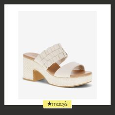 in stock Adjustable Cream Platform Sandals, Cream Sandals With Stacked Heel For Beach, Block Heel Platform Sandals, Platform Block Heels, Platform Sandals, Block Heels, Pick Up, In Store, Buy Online