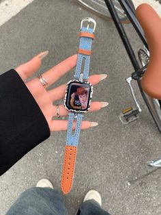 Introducing our Cute Blue Denim Leather Bracelet iWatch Band! Elevate your Apple Watch style with this adorable and fashionable accessory. Designed to fit Series 1, 2, 3, 4, 5, 6, 7, 8, 9, and Ultra Generation, and available in various sizes including 38mm, 40mm, 41mm, 42mm, 44mm, 45mm, and 49mm, this strap is perfect for adding a touch of charm and elegance to your wrist. The combination of cute blue denim and leather creates a unique and eye-catching look that will make your Apple Watch stand Trendy Apple Watch Band For Everyday Use, Casual Bracelet Strap Apple Watch Band For Everyday, Casual Watch Accessories With Adjustable Leather Strap, Casual Bracelet Strap Watch Bands For Everyday Use, Trendy Leather Strap Apple Watch Band, Casual Blue Apple Watch Band With Bracelet Strap, Casual Blue Adjustable Apple Watch Band, Blue Watch Accessories With Adjustable Leather Strap, Blue Rectangular Watch Accessories With Bracelet Strap