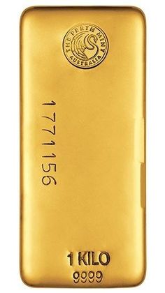 a gold bar with the name kilo 1 on it's front and side