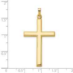 Combine faith and fashion effortlessly with the 14k Yellow Gold Cross Religious Pendant Charm Necklace Latin Fine Jewelry Gifts For Women. Admire and own this polished-finish and die-struck piece of jewelry and be a trendsetter while holding on to your beliefs! Product Specification Feature Hollow Item Weight U/M Gm Jewelry Type Pendants & Charms Length 44 Mm Manufacturing Process Die Struck Material Gold Material Color Yellow Material Purity 14K Pendant/Charm Type Themed Product Type Jewelr Yellow Gold Cross Necklace, Engraved Cross, Yellow Tone, Gold Cross Necklace, Braided Leather Bracelet, Rose Jewelry, Gold Cross, Gold Polish, Natural Earth