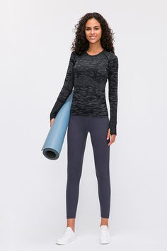 Size: Tight fit Pattern: Plain Feature: Long sleeve. pullovers Neckline: Crewneck Sheer: No Stretch: Stretchy Measurements: Size 4: length 22 in. sleeve 26 in. waist 26 inSize 6: length 23 in. sleeve 27 in. waist 29 inSize 8: length 24 in. sleeve 28 in. waist 31 in Material composition: 80% nylon. 20% spandex Care: Machine wash cold. Tumble dry low. Imported Shipping time: 5-10 business days Modern Boho Fashion, Black Fitness, Sports Tee, Sport Jacket, Sport Tank Tops, Sport T-shirts, Gym Yoga, Yoga Shirts, Sports Tees